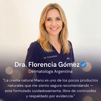 Crema Natural MANÚ® para Eczema y Psoriasis – 100 g